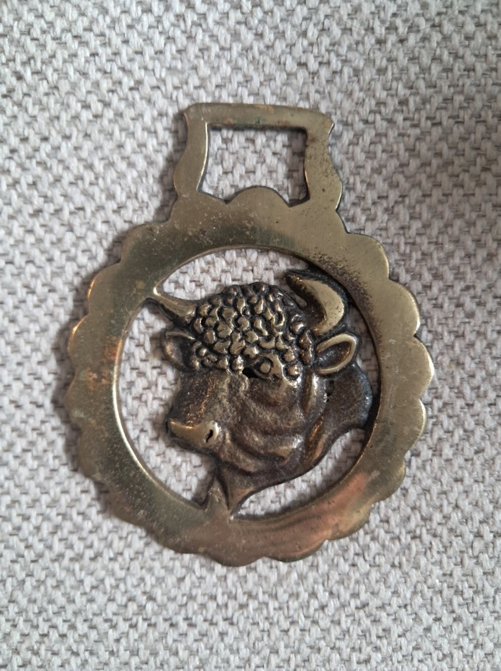 Vintage Brass Bull Bottle Opener Gold Finish